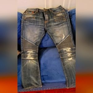Men's Cult of Individuality Rebel Cycle Jeans Size 36w / 34L